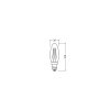 Osram E14 LED 1.5 Watt daglichtwit 136 Lumen