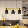 Eglo BOYLE Hanger Bruin, Zwart, 3-lichts