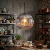 Koyoto Hanglamp, Kogellampje, Hanglamp Duidelijk, Rookkleurig, 1-licht