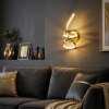 Lunor Wandlamp, Muurspot LED Goud, 1-licht
