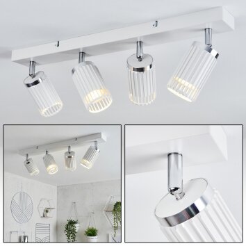 Fenik Plafondlamp Wit, 4-lichts