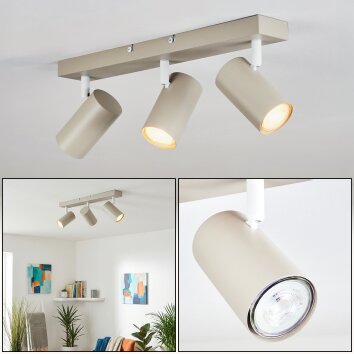 Javel Plafondlamp Zandkleurig, 3-lichts