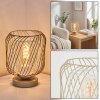 Narla Tafellamp Zandkleurig, Wit, 1-licht