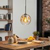 Ripoll Hanglamp, Kogellampje, Hanglamp Amber, Duidelijk, 1-licht