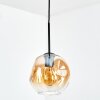 Ripoll Hanglamp, Kogellampje, Hanglamp Amber, Duidelijk, 1-licht
