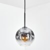 Ripoll Hanglamp, Kogellampje, Hanglamp Duidelijk, Rookkleurig, 1-licht