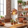 Ripoll Hanglamp, Kogellampje, Hanglamp Duidelijk, Koperkleurig, 1-licht