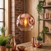 Ripoll Hanglamp, Kogellampje, Hanglamp Duidelijk, Koperkleurig, 1-licht