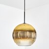 Koyoto Hanglamp, Kogellampje, Hanglamp Goud, Duidelijk, 1-licht