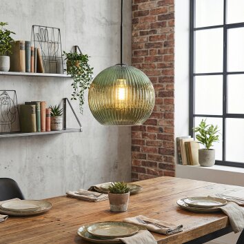 Koyoto Hanglamp, Kogellampje, Hanglamp Groen, 1-licht