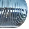 Koyoto Plafondlamp, Kogellampje 25 cm Blauw, 1-licht