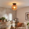 Ripoll Plafondlamp, Kogellampje Koperkleurig, 1-licht
