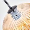 Koyoto Hanglamp, Kogellampje, Hanglamp Amber, Duidelijk, 1-licht