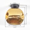 Ripoll Plafondlamp, Kogellampje Goud, 1-licht