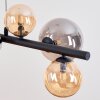 Chehalis Hanglamp, Kogellampje, Hanglamp Amber, Rookkleurig, 8-lichts
