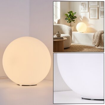 Cochuna Kogellampje, Tafellamp Wit, 1-licht