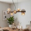 Chehalis Hanglamp, Kogellampje, Hanglamp Amber, Duidelijk, Rookkleurig, 8-lichts