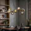 Chehalis Hanglamp, Kogellampje, Hanglamp Blauw, Chroom, Groen, Rookkleurig, 8-lichts