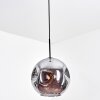Ripoll Hanglamp, Kogellampje, Hanglamp Rookkleurig, 1-licht