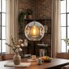 Ripoll Hanglamp, Kogellampje, Hanglamp Amber, Duidelijk, 1-licht