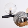 Chehalis Hanglamp, Kogellampje, Hanglamp Amber, Duidelijk, Rookkleurig, 8-lichts