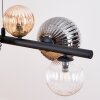 Chehalis Hanglamp, Kogellampje, Hanglamp Amber, Duidelijk, Rookkleurig, 8-lichts
