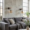 Koyoto Kogellampje, Wandlamp Natuurlijke kleuren, Zwart, 1-licht