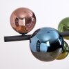 Chehalis Hanglamp, Kogellampje, Hanglamp Blauw, Groen, Koperkleurig, 8-lichts