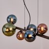 Chehalis Hanglamp, Kogellampje, Hanglamp Blauw, Groen, Koperkleurig, 8-lichts