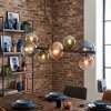 Chehalis Hanglamp, Kogellampje, Hanglamp Blauw, Groen, Duidelijk, Koperkleurig, 8-lichts