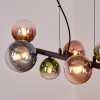 Chehalis Hanglamp, Kogellampje, Hanglamp Blauw, Groen, Duidelijk, Koperkleurig, 8-lichts