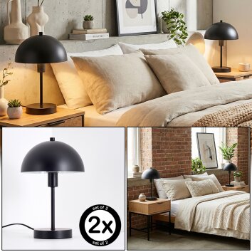 Veltri Tafellamp Zwart, 1-licht