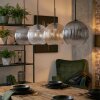 Koyoto Hanglamp, Kogellampje, Hanglamp Amber, Duidelijk, Rookkleurig, 4-lichts