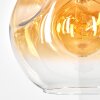 Ripoll Hanglamp, Kogellampje, Hanglamp Amber, Duidelijk, 1-licht
