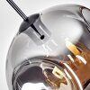 Ripoll Hanglamp, Kogellampje, Hanglamp Duidelijk, Rookkleurig, 1-licht