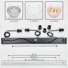 Koyoto Hanglamp, Kogellampje, Hanglamp Amber, Duidelijk, Rookkleurig, 3-lichts