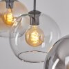 Koyoto Hanglamp, Kogellampje, Hanglamp Amber, Duidelijk, Rookkleurig, 3-lichts