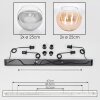 Koyoto Hanglamp, Kogellampje, Hanglamp Amber, Duidelijk, Rookkleurig, 4-lichts