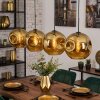Ripoll Hanglamp, Kogellampje, Hanglamp Goud, 4-lichts
