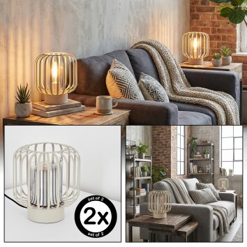 Molan Tafellamp Zandkleurig, 1-licht