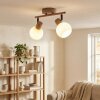 Lumox Plafondlamp, Plafondspot Beige, Zwart, 2-lichts