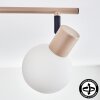 Lumox Plafondlamp, Plafondspot Beige, Zwart, 3-lichts