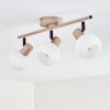 Lumox Plafondlamp, Plafondspot Beige, Zwart, 3-lichts