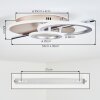 Gorin Plafondlamp LED Champagne, Chroom, Zilver, 1-licht