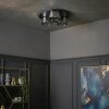 Folar Plafondlamp LED Zwart, 3-lichts