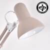 Nurmasuando Bureaulamp, Tafellamp LED Zandkleurig, Wit, 1-licht