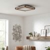 Lucera Plafondlamp, Paneel LED houtlook, Zwart, 1-licht