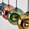 Ripoll Hanglamp, Kogellampje, Hanglamp Blauw, Goud, Groen, Koperkleurig, 4-lichts