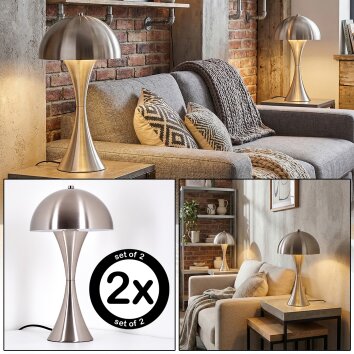 Garil Tafellamp Nikkel mat, 1-licht