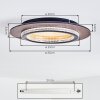 Lidor Plafondlamp LED Goud, Zwart, 1-licht